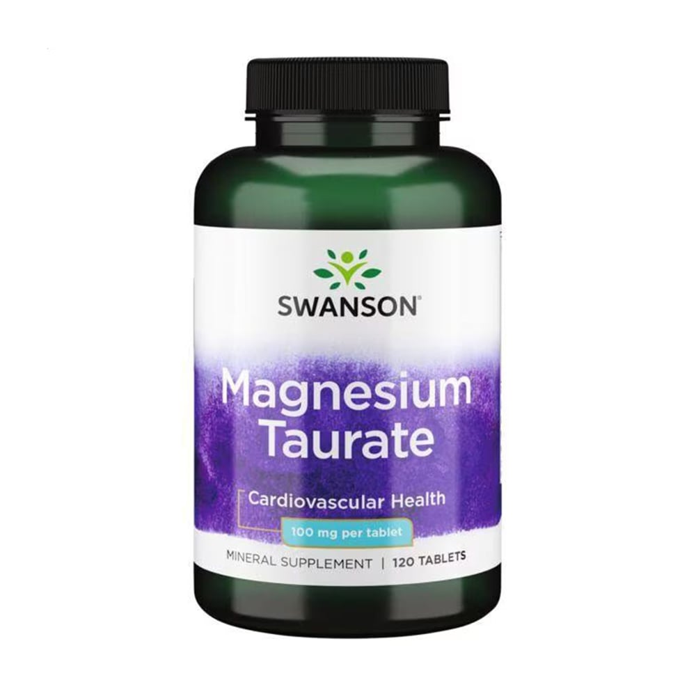 

Таурат магнія Swanson Magnesium Taurate 100 мг, 120 таблеток