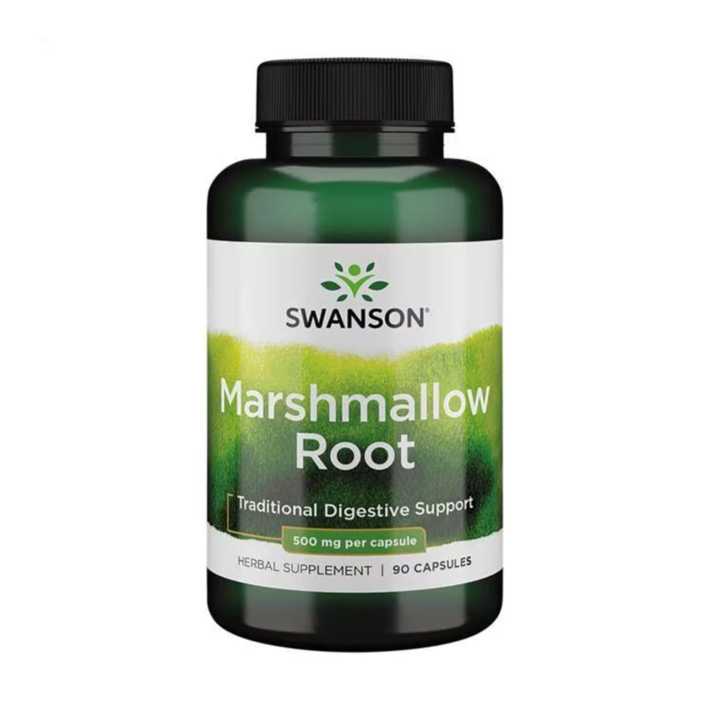 

Корінь алтея Swanson Marshmallow Root 500 мг, 90 капсул
