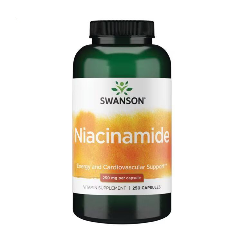 

Уцінка! Ніацинамід Swanson Niacinamide 250 мг, 250 капсул