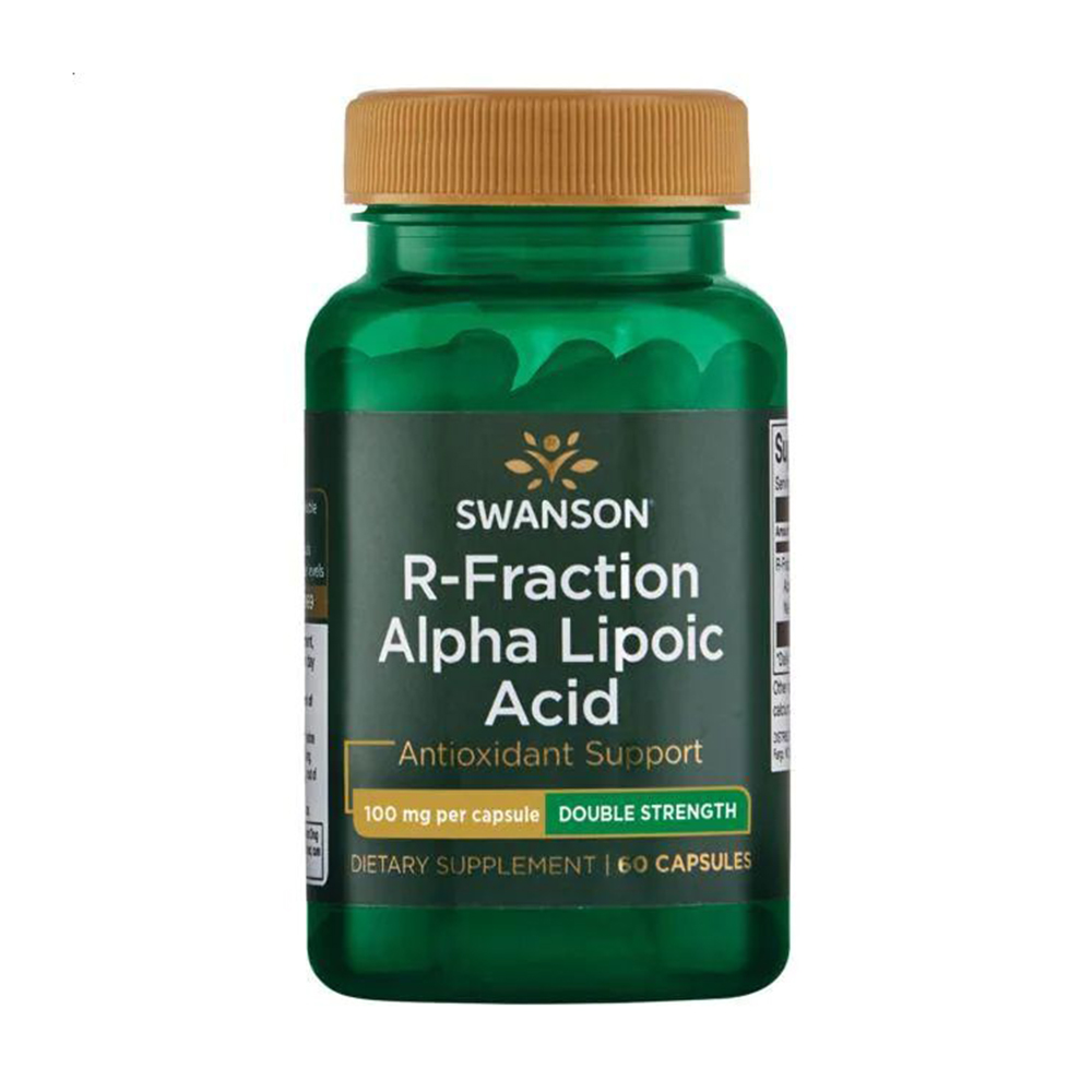 

Альфа-ліпоєва кислота Swanson R-Fraction Alpha Lipoic Acid 100 мг, 60 капсул