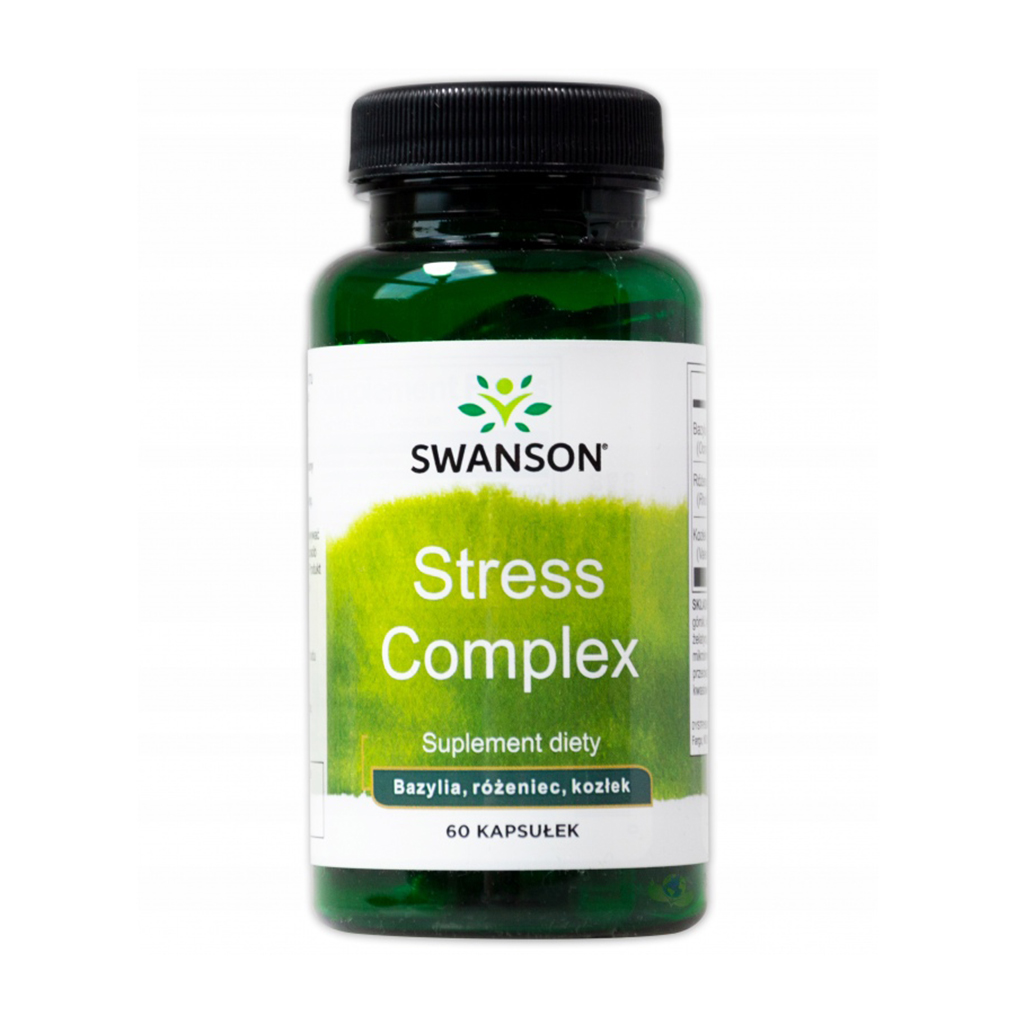 

Комплекс у разі стресу Swanson Rhodiola Holy Basil Valerian Stress Complex, 60 капсул