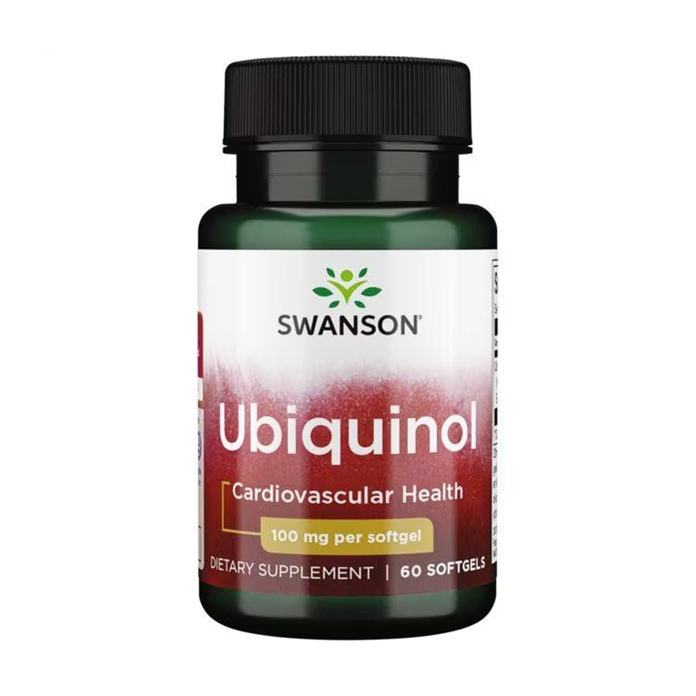 

Убіхінол Swanson Ubiquinol 100 мг, 60 гелевих капсул