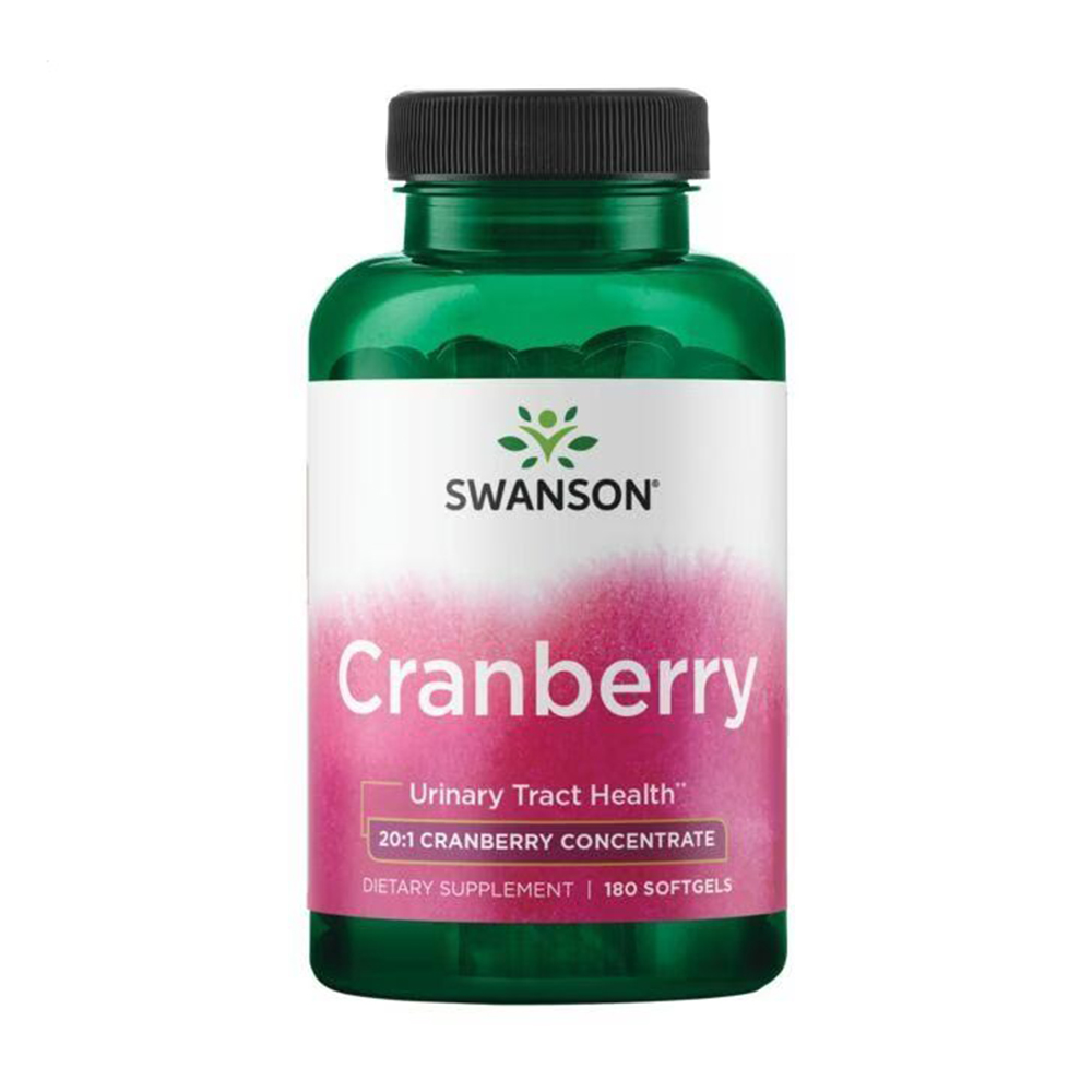 

Концентрат журавлини Swanson Cranberry 20:1 Concentrate, 180 гелевих капсул