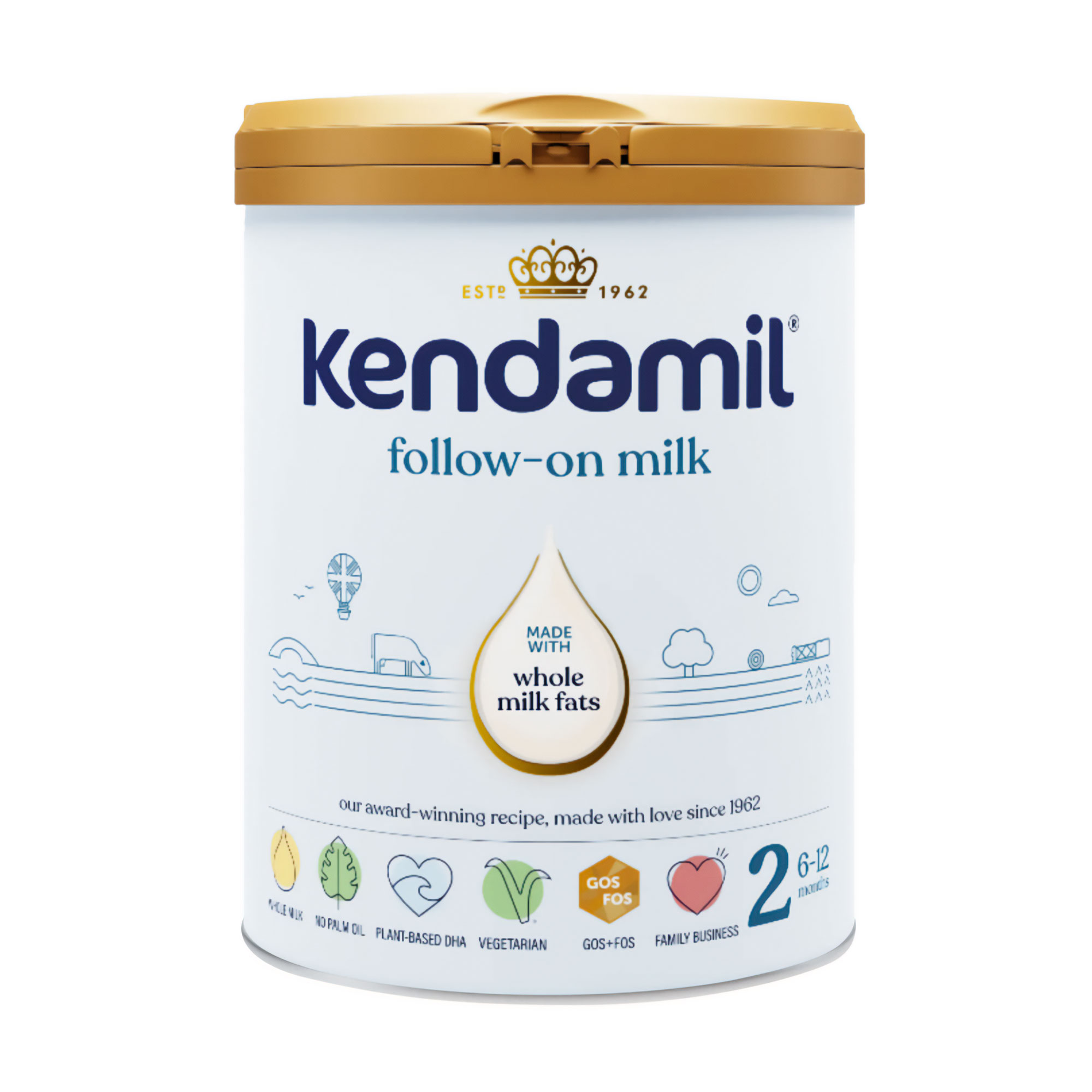 

Уцінка! Дитяча суха молочна суміш Kendamil Classic 2, від 6-12 місяців, 800 г