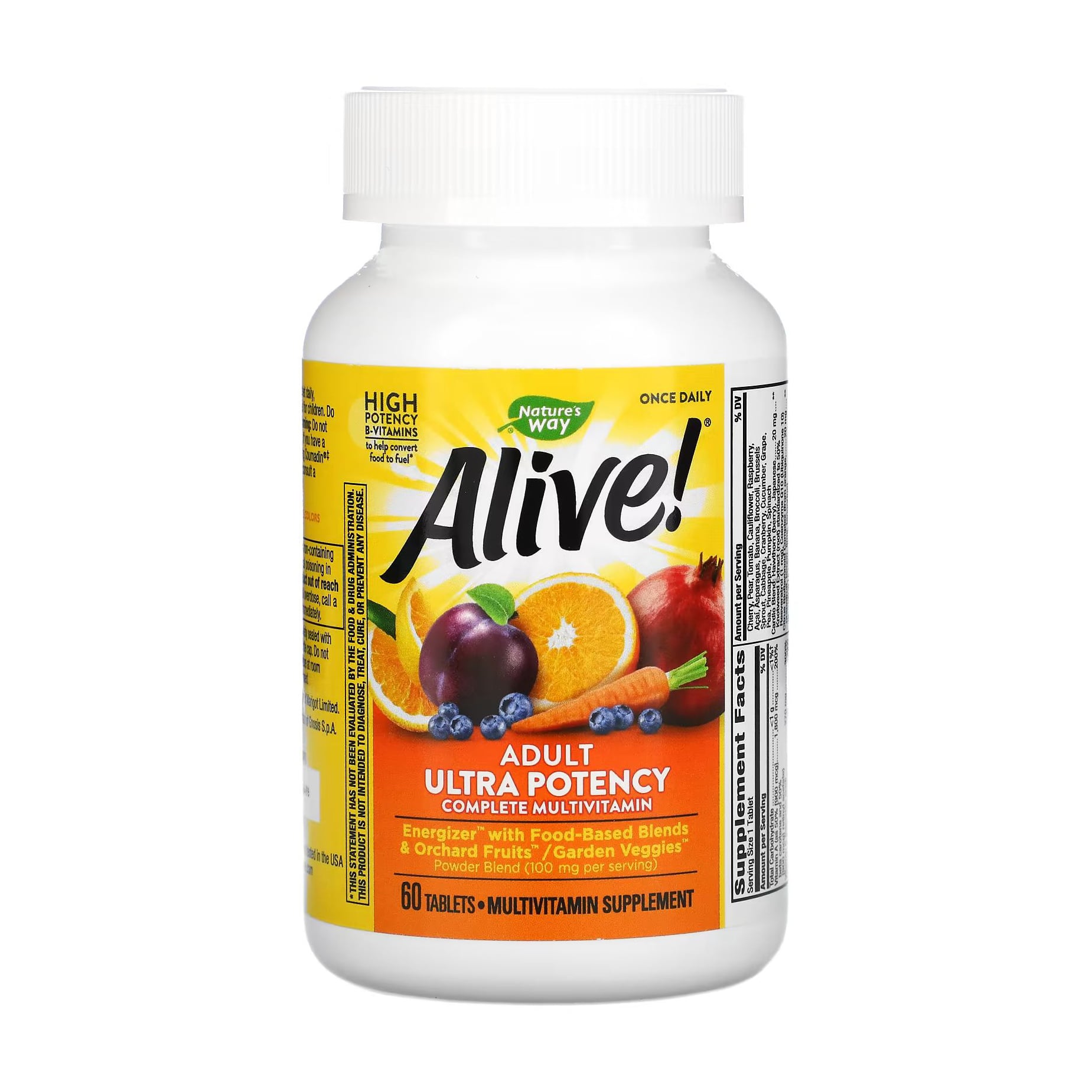 

Мультивітаміни Nature's Way Alive! Adult Ultra Potency Multivitamin, 60 таблеток