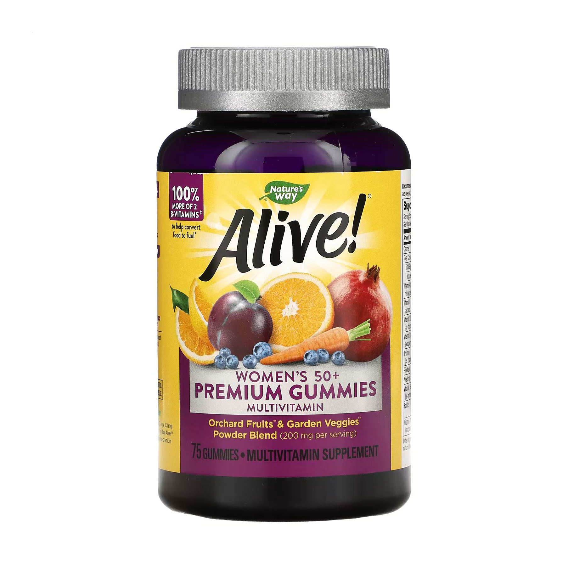 

Мультивітаміни для жінок 50+ Nature's Way Alive! Women's 50+ Gummy Vitamins, 75 жувальних таблеток