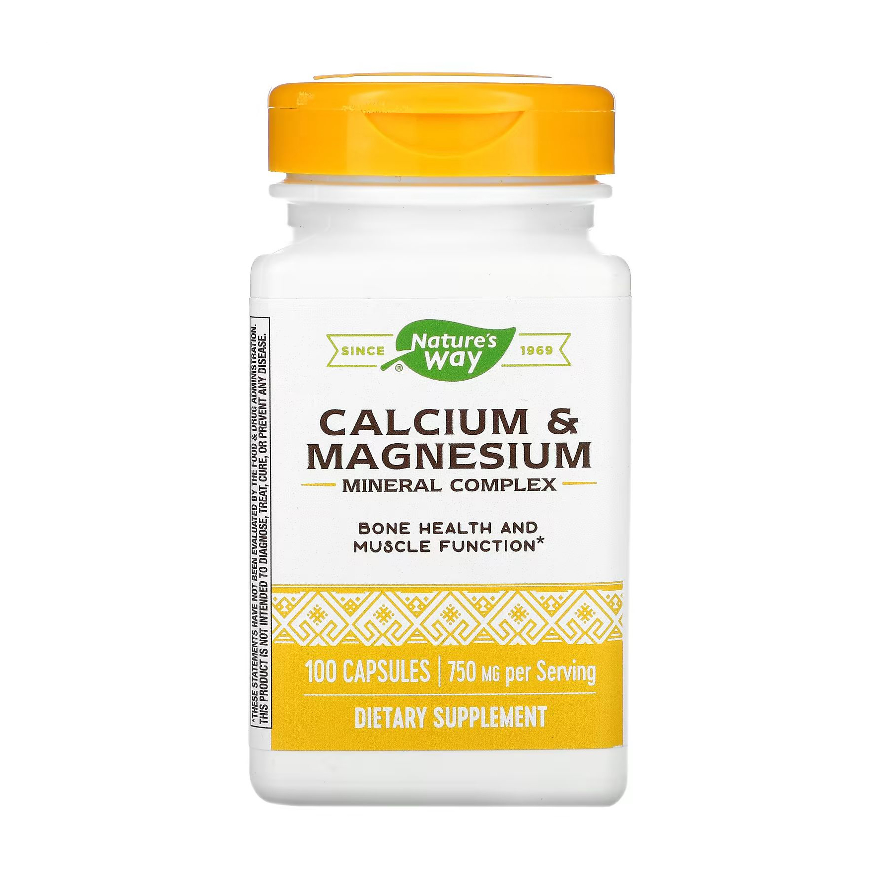 

Кальцій та магній Nature's Way Calcium & Magnesium 750 мг, 100 капсул