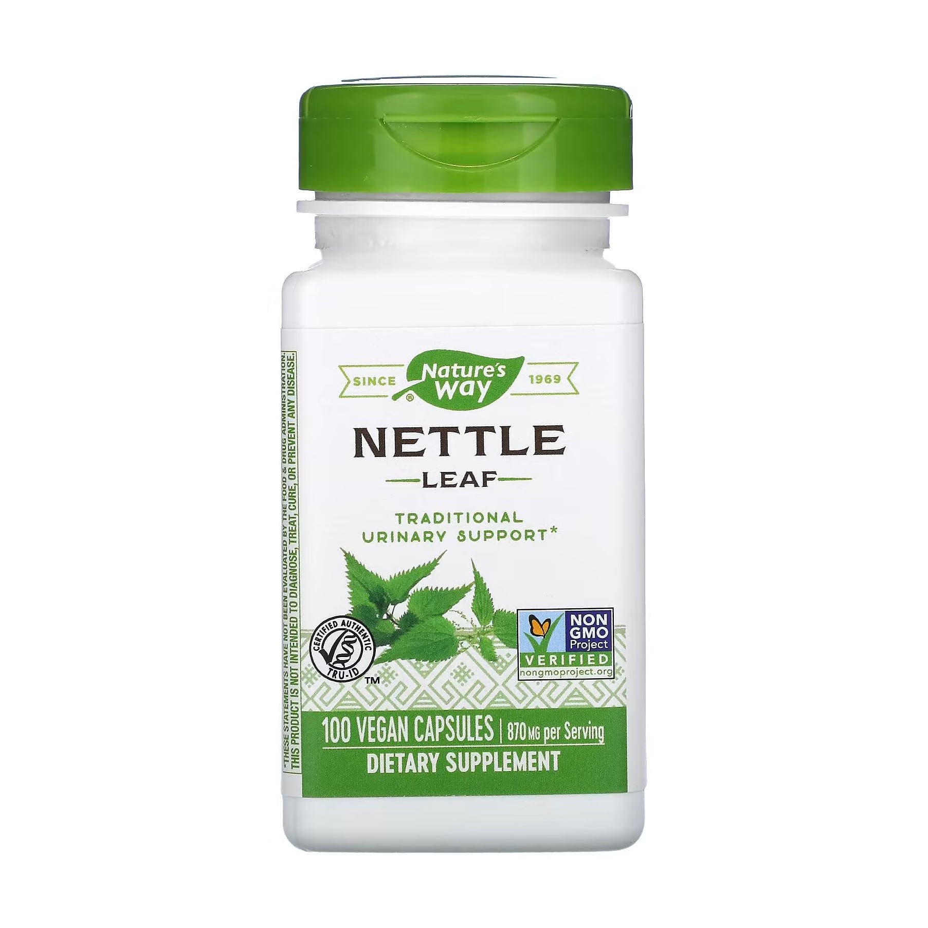 

Листя кропиви Nature's Way Nettle Leaf 870 мг, 100 капсул