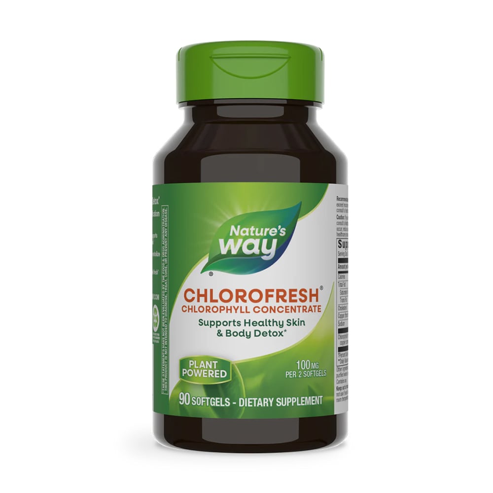 

Концентрований хлорофіл Nature's Way Chlorofresh, 90 гелевих капсул
