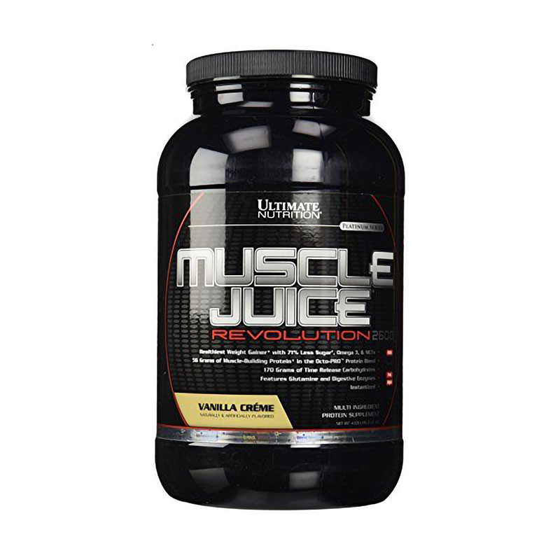 

Гейнер Ultimate Nutrition Muscle Juice Revolution 2600 Ванільний крем, в порошку, 2.12 кг