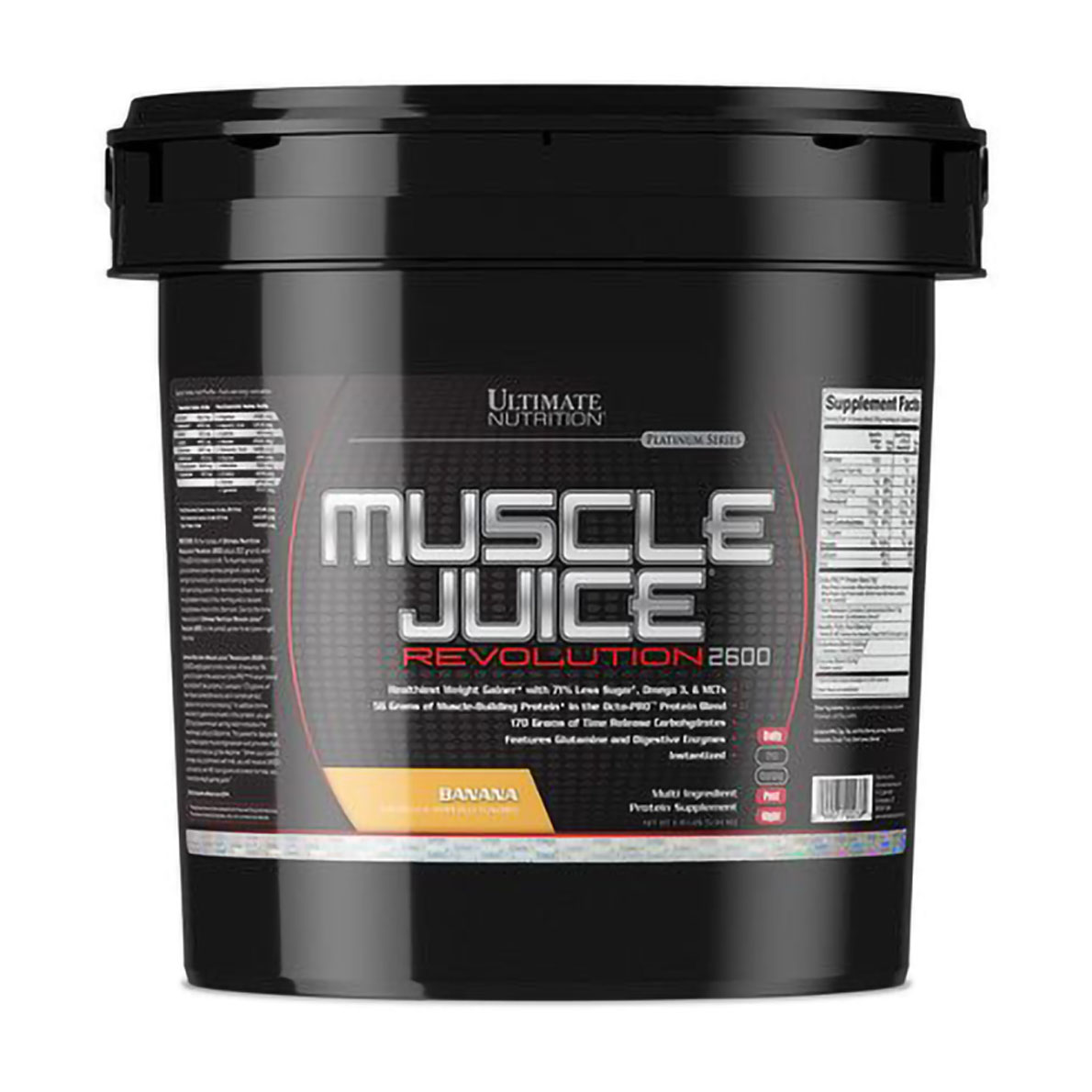 

Гейнер Ultimate Nutrition Muscle Juice Revolution 2600 Банан, в порошку, 5.04 кг