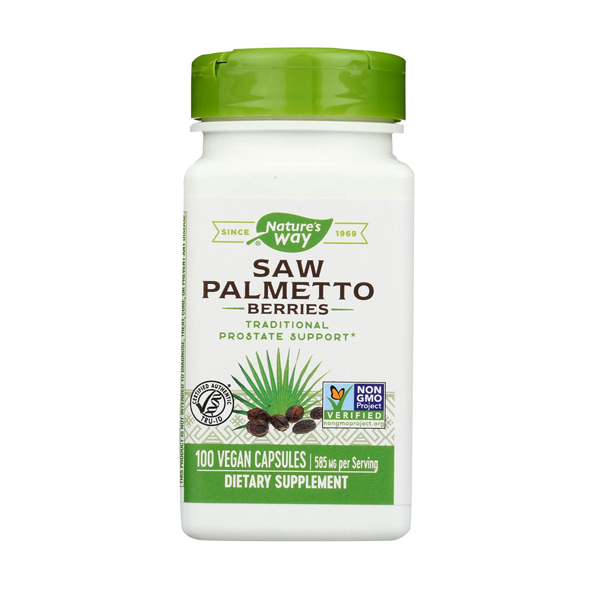 

Екстракт плодів со пальметто Nature's Way Saw Palmetto Berries 585 мг, 100 вегетаріанських капсул