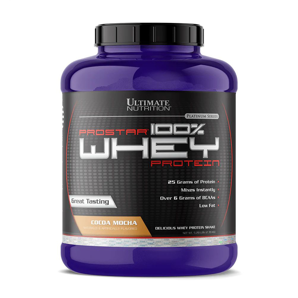 

Протеїн Ultimate Nutrition Prostar 100% Whey Protein Какао мокко, в порошку, 2.39 кг