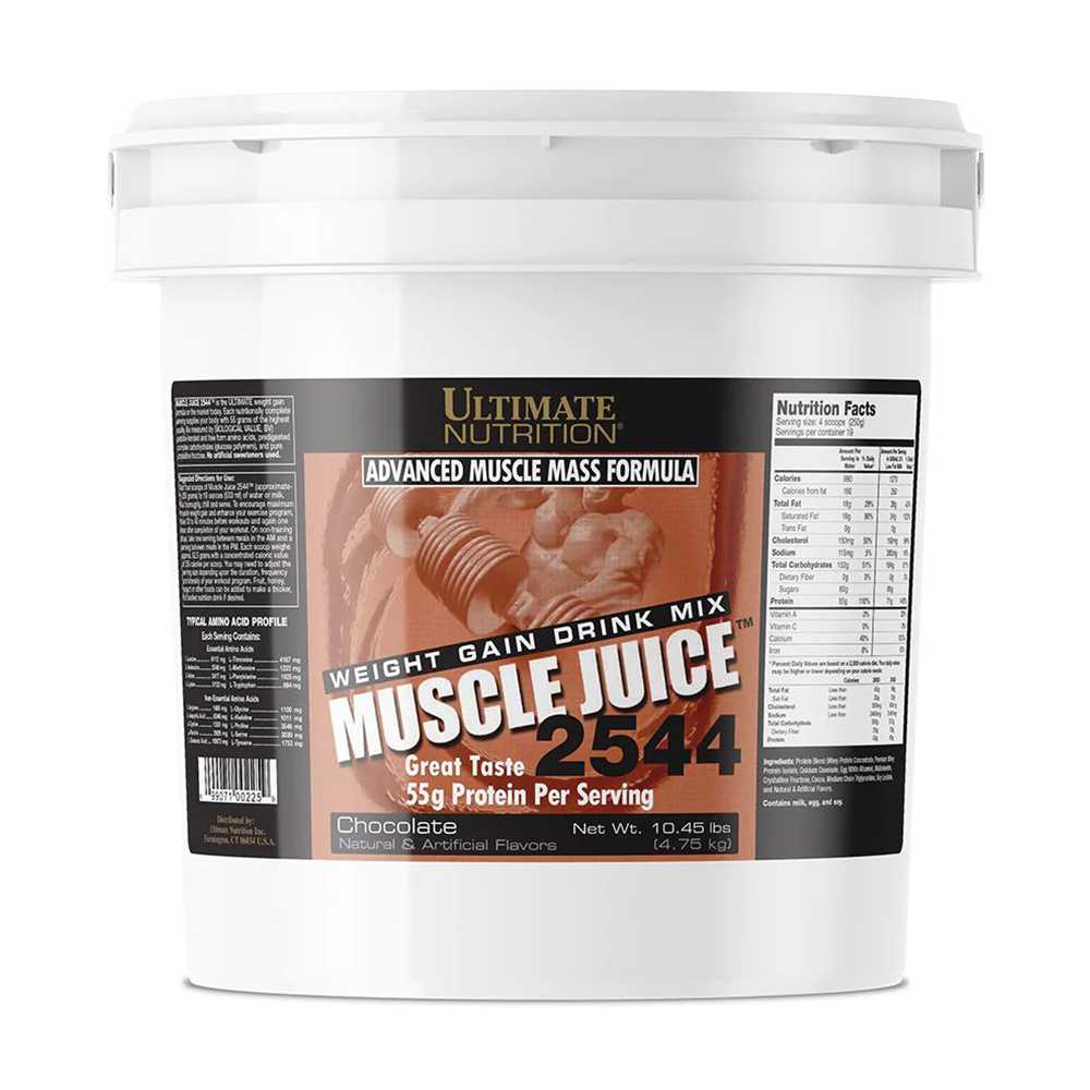 

Гейнер Ultimate Nutrition Muscle Juice 2544 Шоколад, в порошку, 4.75 кг