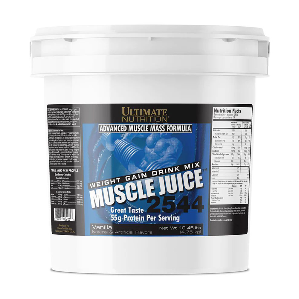 

Гейнер Ultimate Nutrition Muscle Juice 2544 Ваніль, в порошку, 4.75 кг