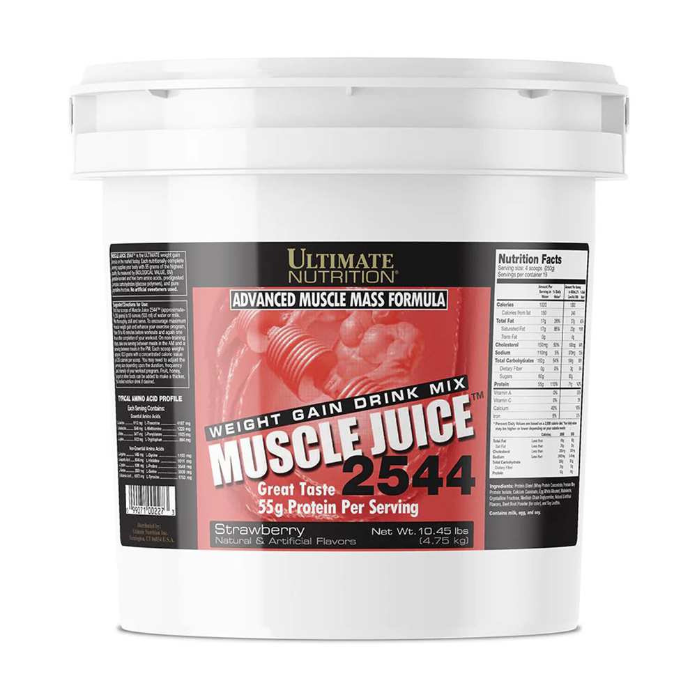 

Гейнер Ultimate Nutrition Muscle Juice 2544 Полуниця, в порошку, 4.75 кг