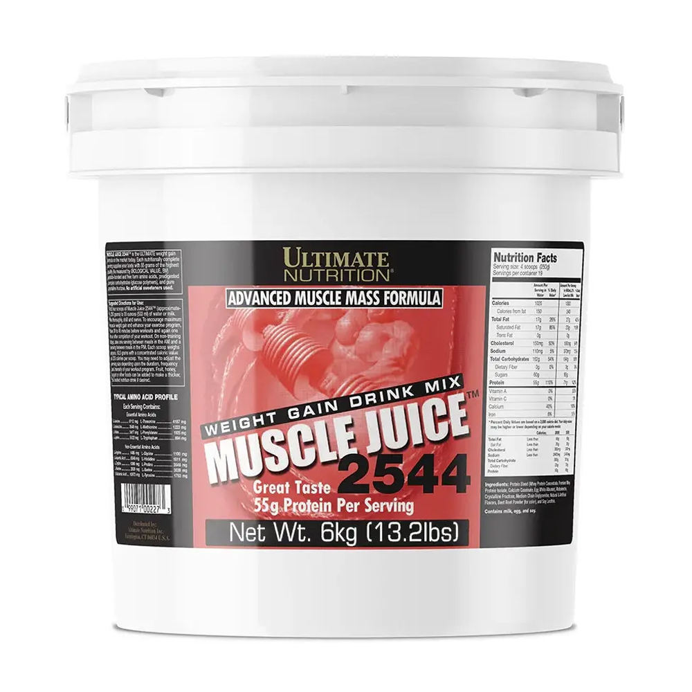 

Гейнер Ultimate Nutrition Muscle Juice 2544 Полуниця, в порошку, 6 кг