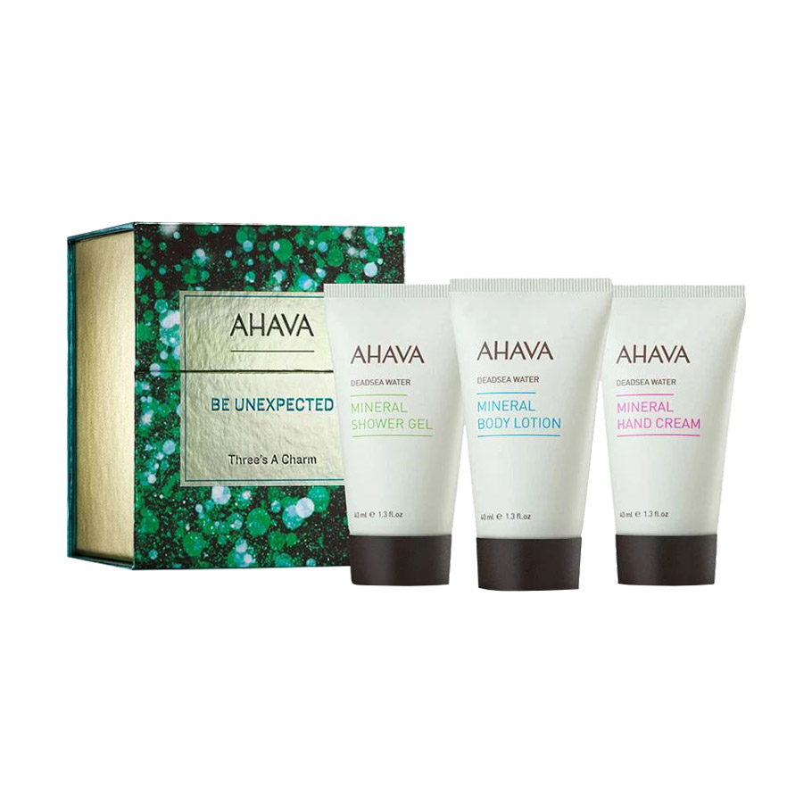 

Уцінка! Набір для тіла Ahava Be Unexpected Three's A Charm (гель для душу, 40 мл + лосьйон для тіла, 40 мл + крем для рук, 40 мл)