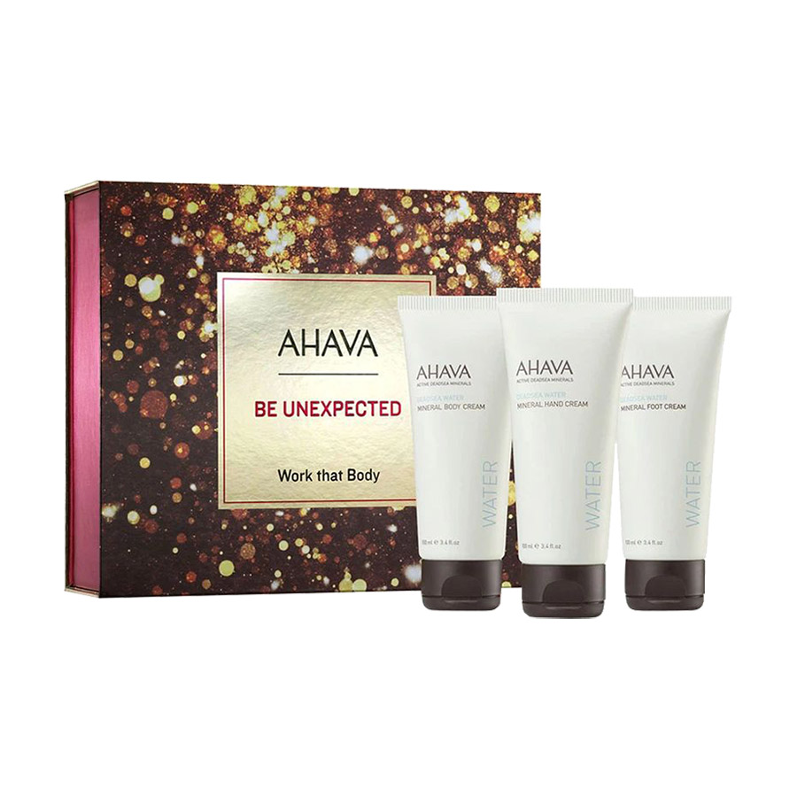 

Уцінка! Набір для тіла Ahava Be Unexpected Work That Body (гель для душу, 100 мл + лосьйон для тіла, 100 мл + крем для рук, 100 мл)