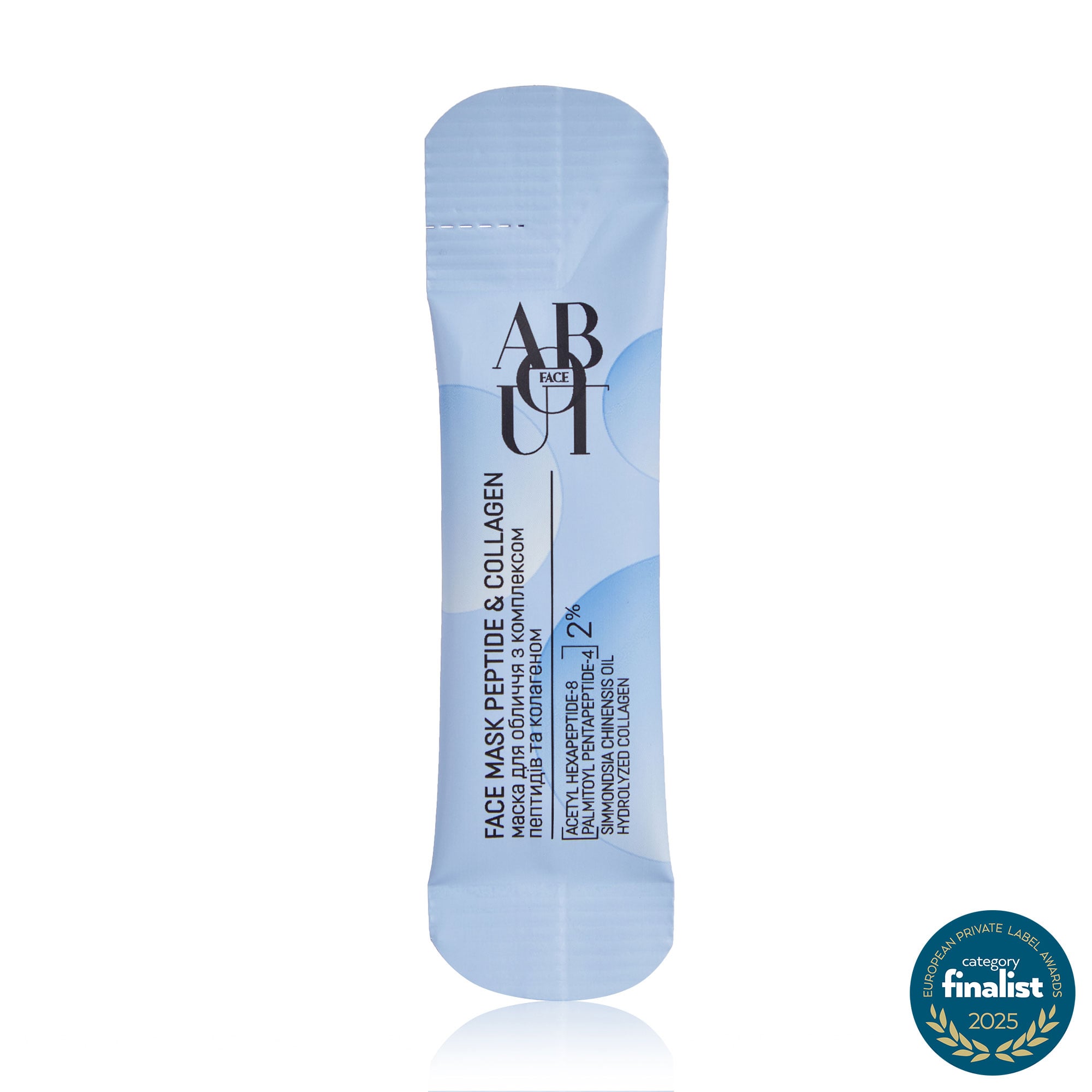 

Маска для обличчя ABOUT face Peptide & Collagen з комплексом пептидів та колагеном, 3 мл