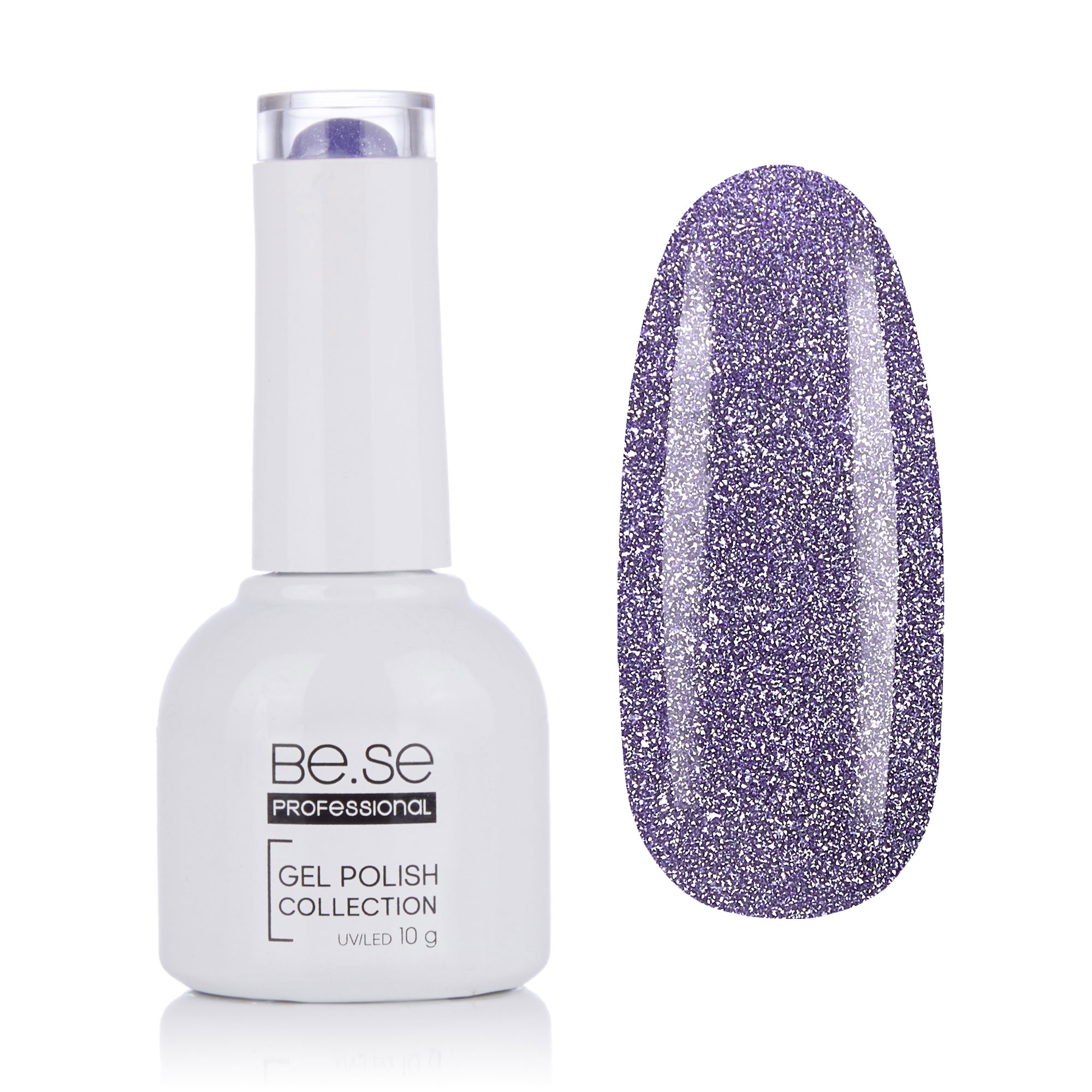 

Уцінка! Гель-лак для нігтів Be.Se Professional Gel Polish Collection Diamond 57 Світловідбивний, бузковий, 10 г