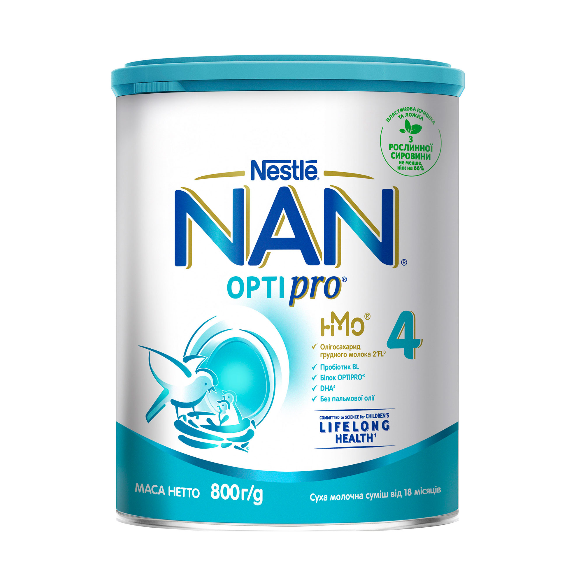 

Уцінка! Дитяча суха молочна суміш NAN Optipro 4, від 18 місяців, 800 г