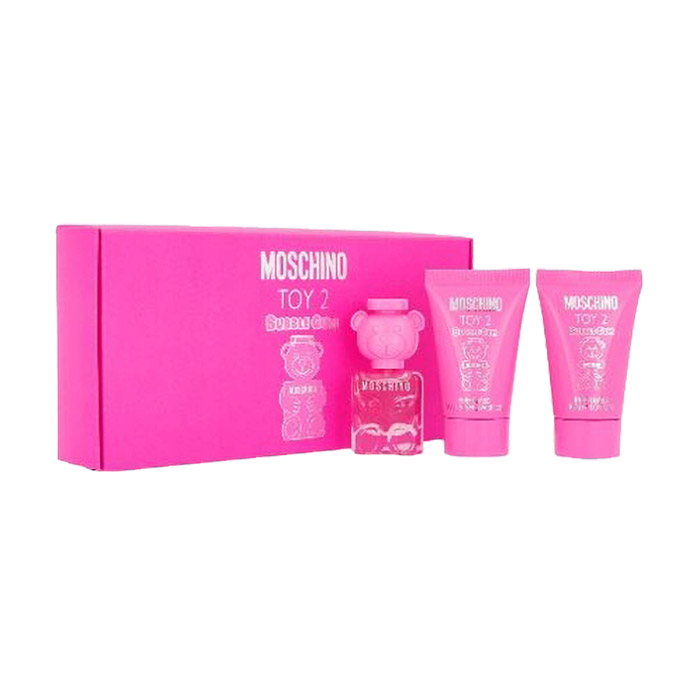 

Парфумований набір жіночий Moschino Toy 2 Bubble Gum (туалетна вода, 5 мл + гель для душу, 25 мл + лосьйон для тіла, 25 мл)