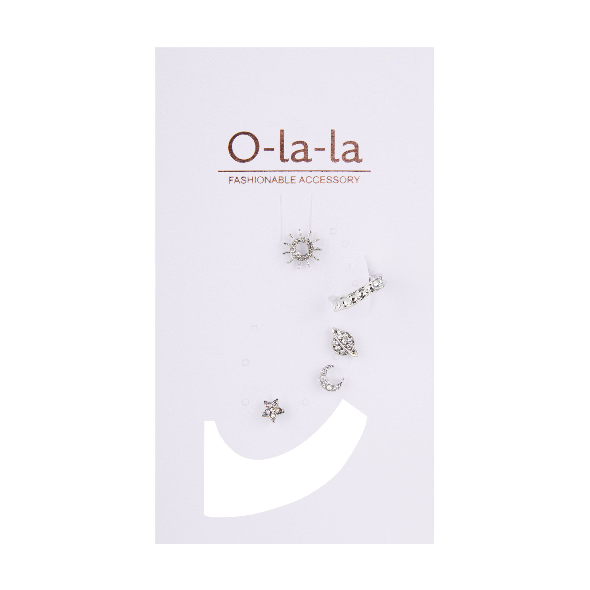 

Набір сережок O-la-la, 5 шт (23H758)