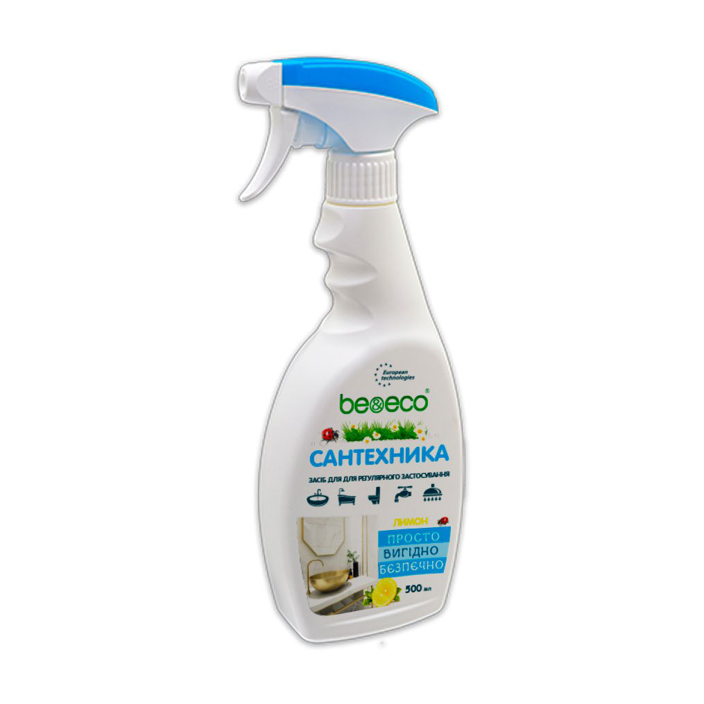 

Уцінка! Засіб для ванної кімнати та сантехніки Be&Eco з лимоном, 500 мл