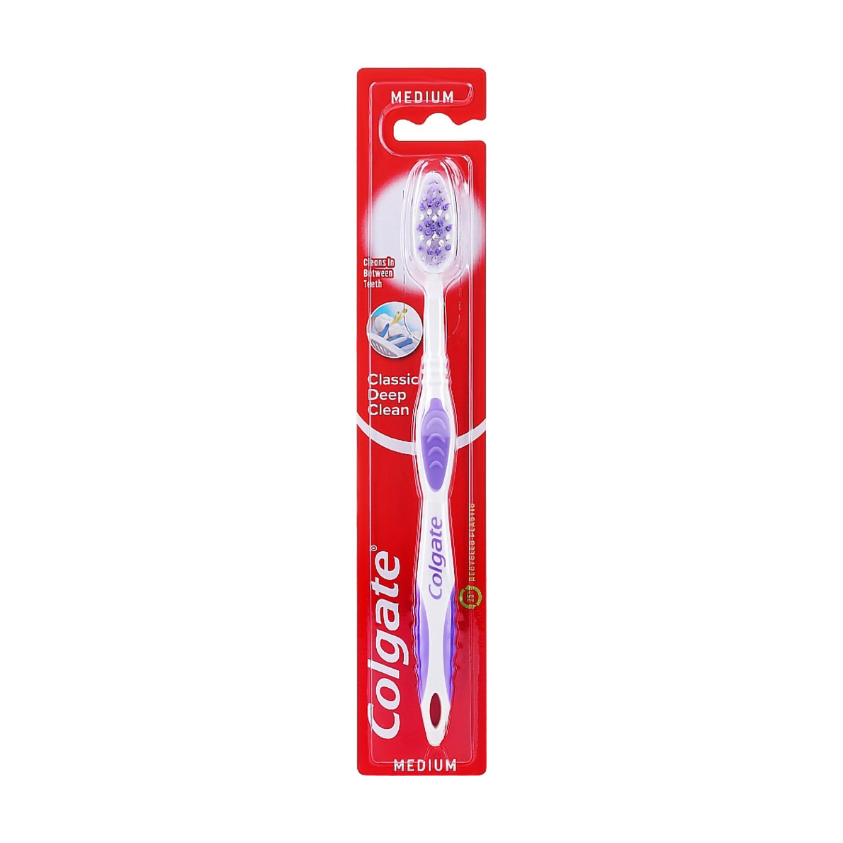 

Зубна щітка Colgate Класика здоров'я, середньої жорсткості, фіолетова, 1 шт