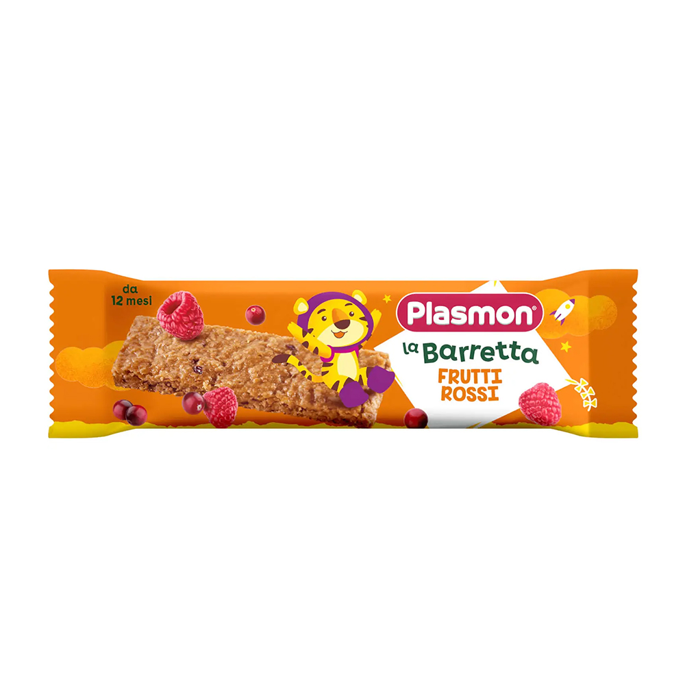 

Уцінка! Батончик Plasmon злаковий, зі смаком червоних ягід, від 1 року, 20 г