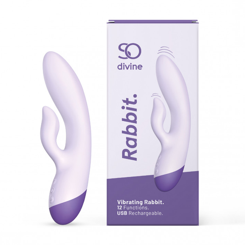 

Уцінка! Вагінально-кліторальний вібратор So Divine Rabbit Vibrating фіолетовий, 1 шт