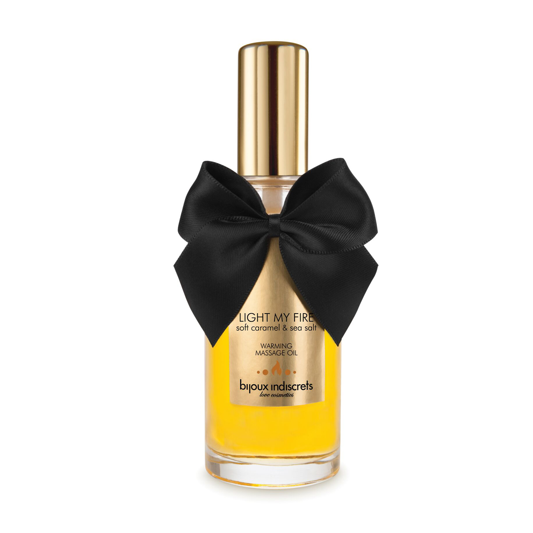 

Зігрівальна масажна олія Bijoux Indiscrets Light My Fire Caramel & Sea Salt, 100 мл
