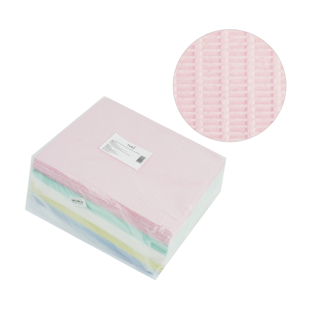 

Серветки одноразові для манікюру Tufi profi Premium ламіновані, вологостійкі, 40*32 см, 50 шт (0304426)