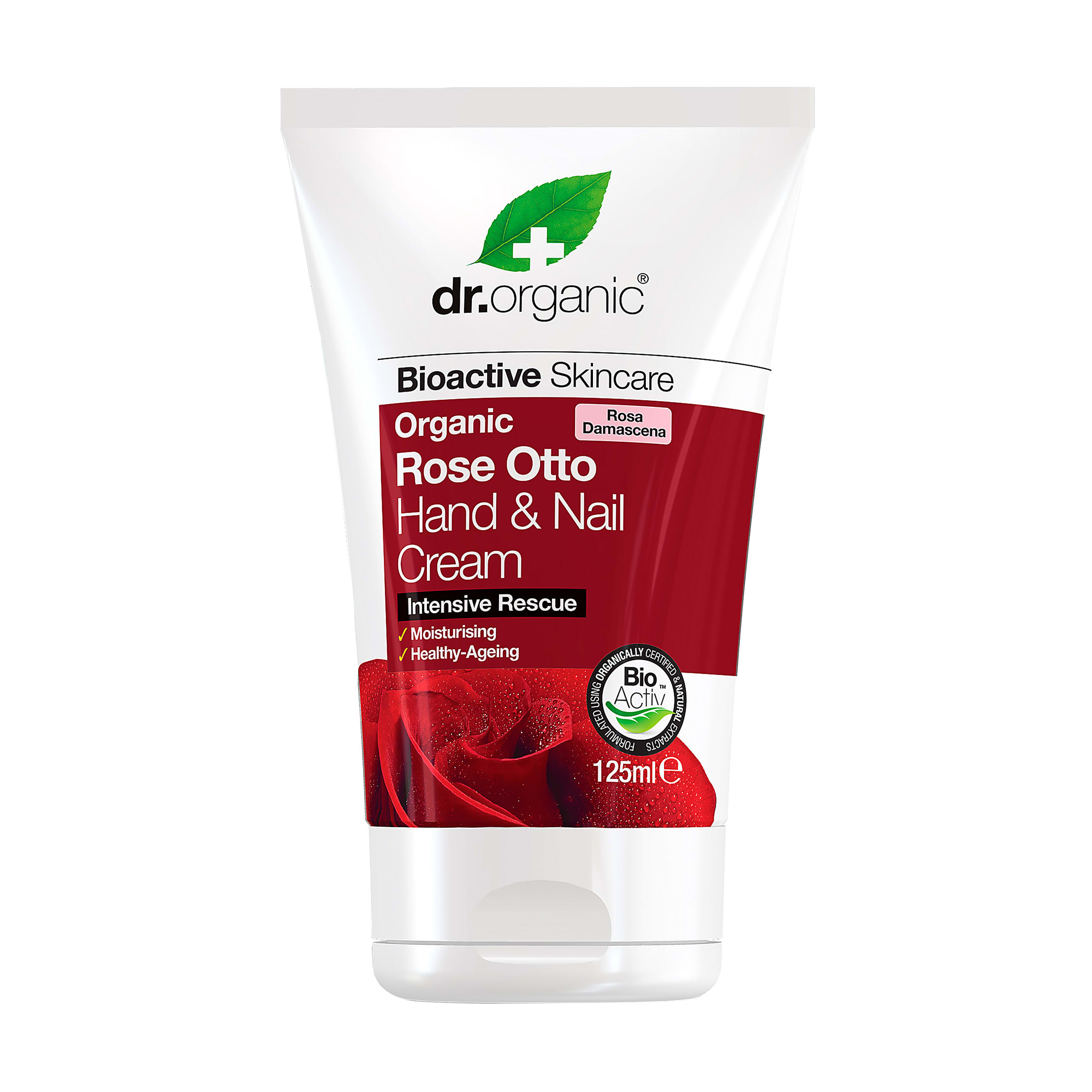 

Уцінка! Крем для рук та нігтів Dr. Organic Bioactive Skincare Rose Otto Hand & Nail Cream з олією троянди Отто, 125 мл