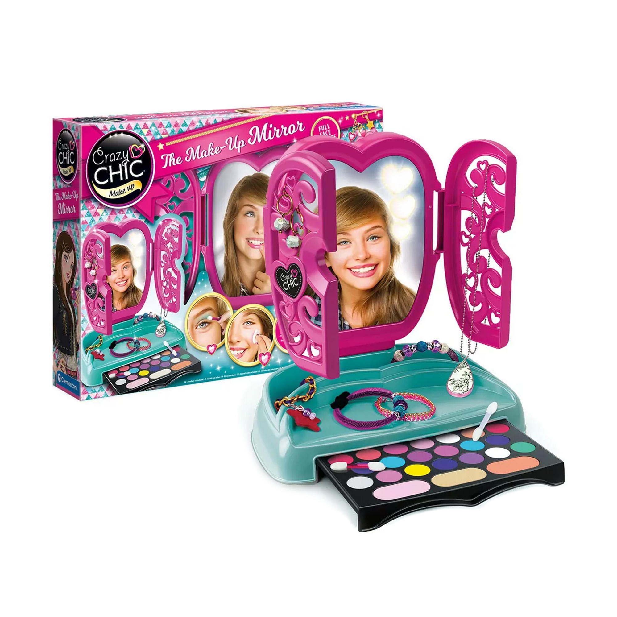 

Набір дитячої косметики для макіяжу Clementoni Crazy Chic The Make-Up Mirror, від 6 років (18541)