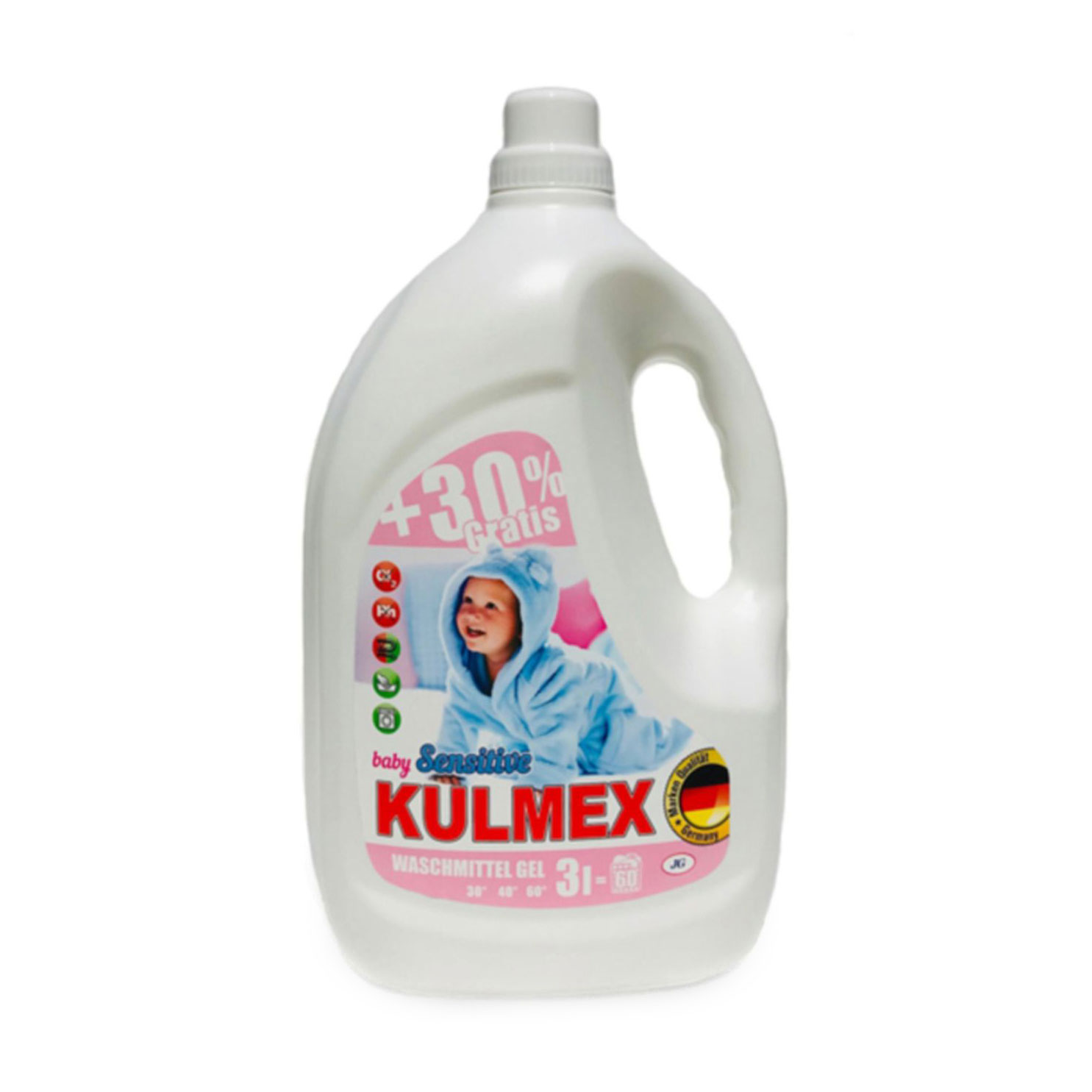 

Уцінка! Гель для прання дитячих речей Kulmex Baby Sensitive Gel 60 циклів прання, 3 л