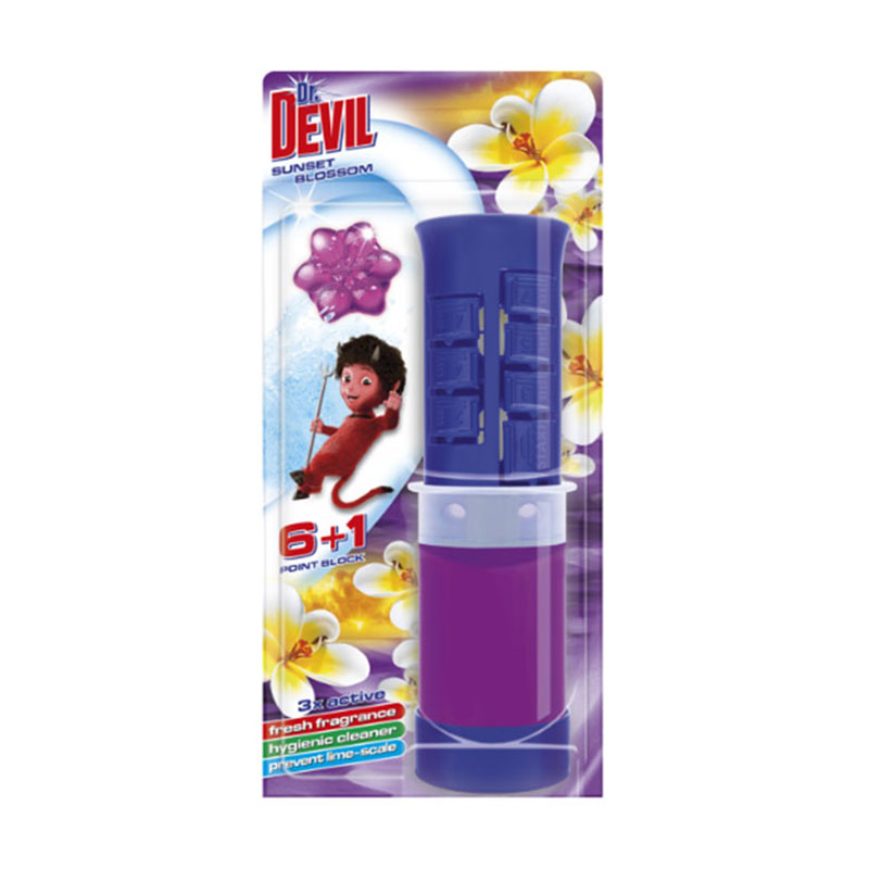 

Туалетний точковий блок для унітазу Dr. Devil Квітковий захід, 45 мл