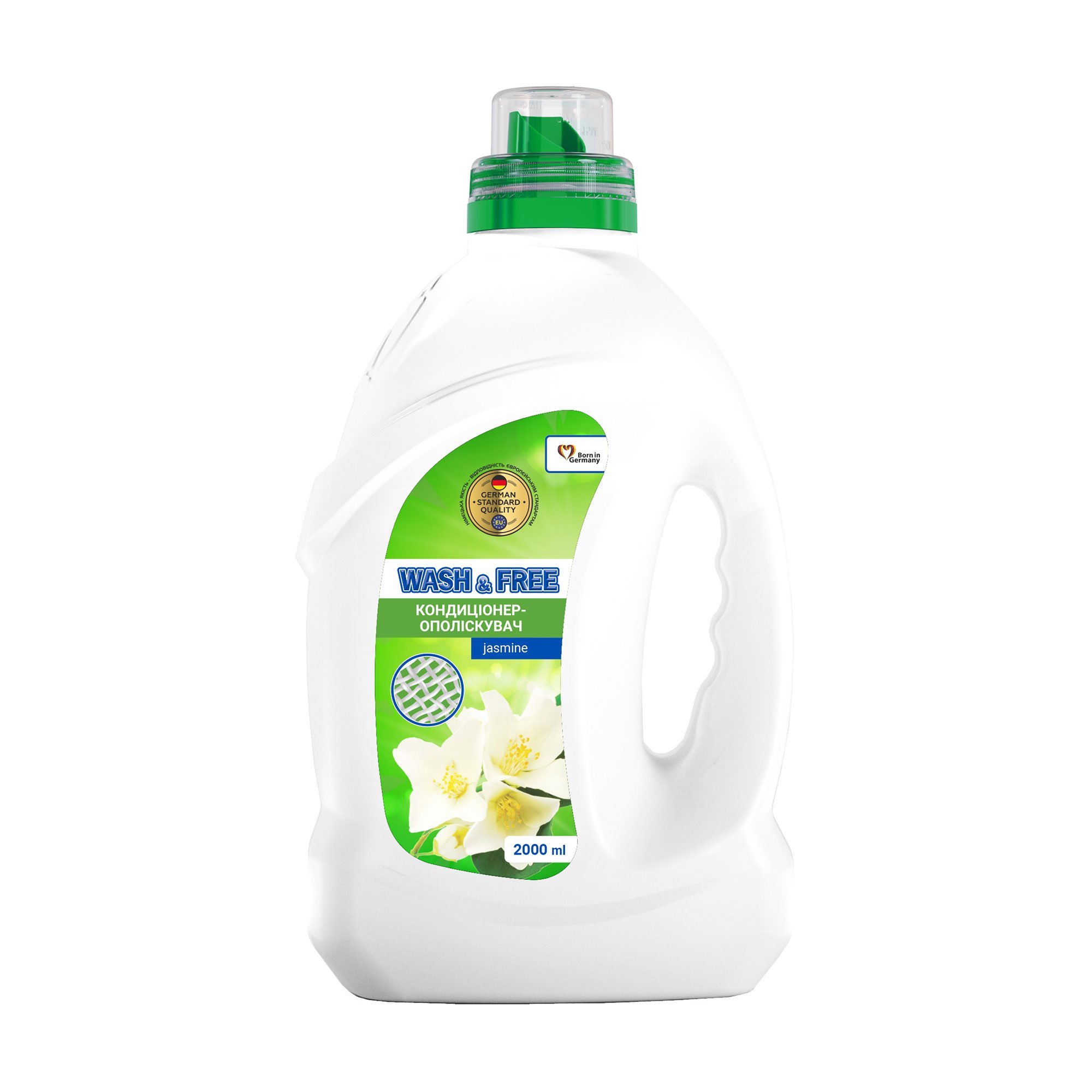

Уцінка! Концентрований пом`якшувач для тканин Wash & Free Жасмин, 2 л