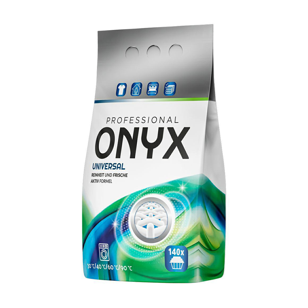 

Уцінка! Пральний порошок Onyx Professional Universal 140 циклів прання, 8.4 кг