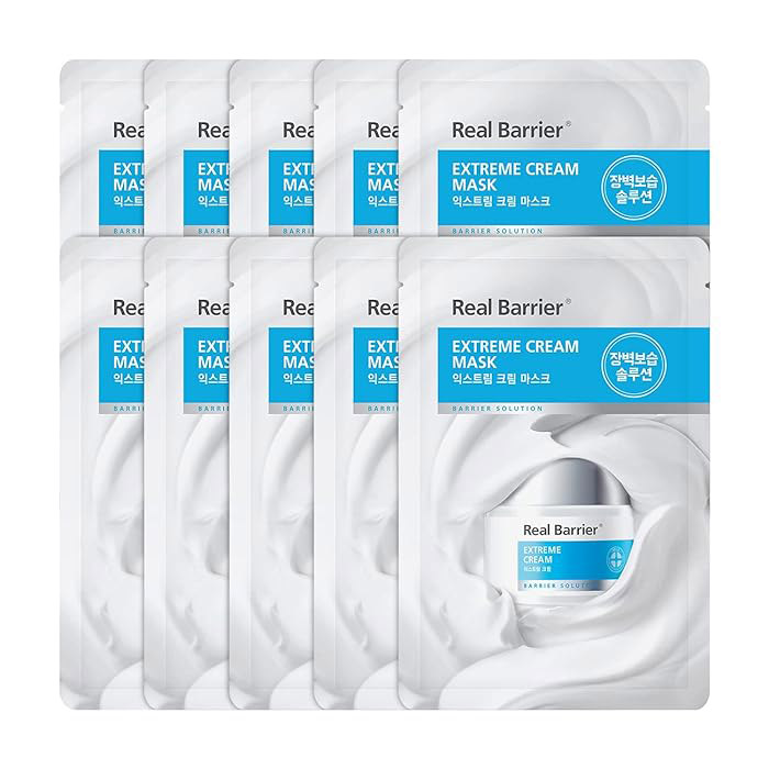 

Уцінка! Тканинна маска для обличчя Real Barrier Extreme Cream Mask, 10*27 мл