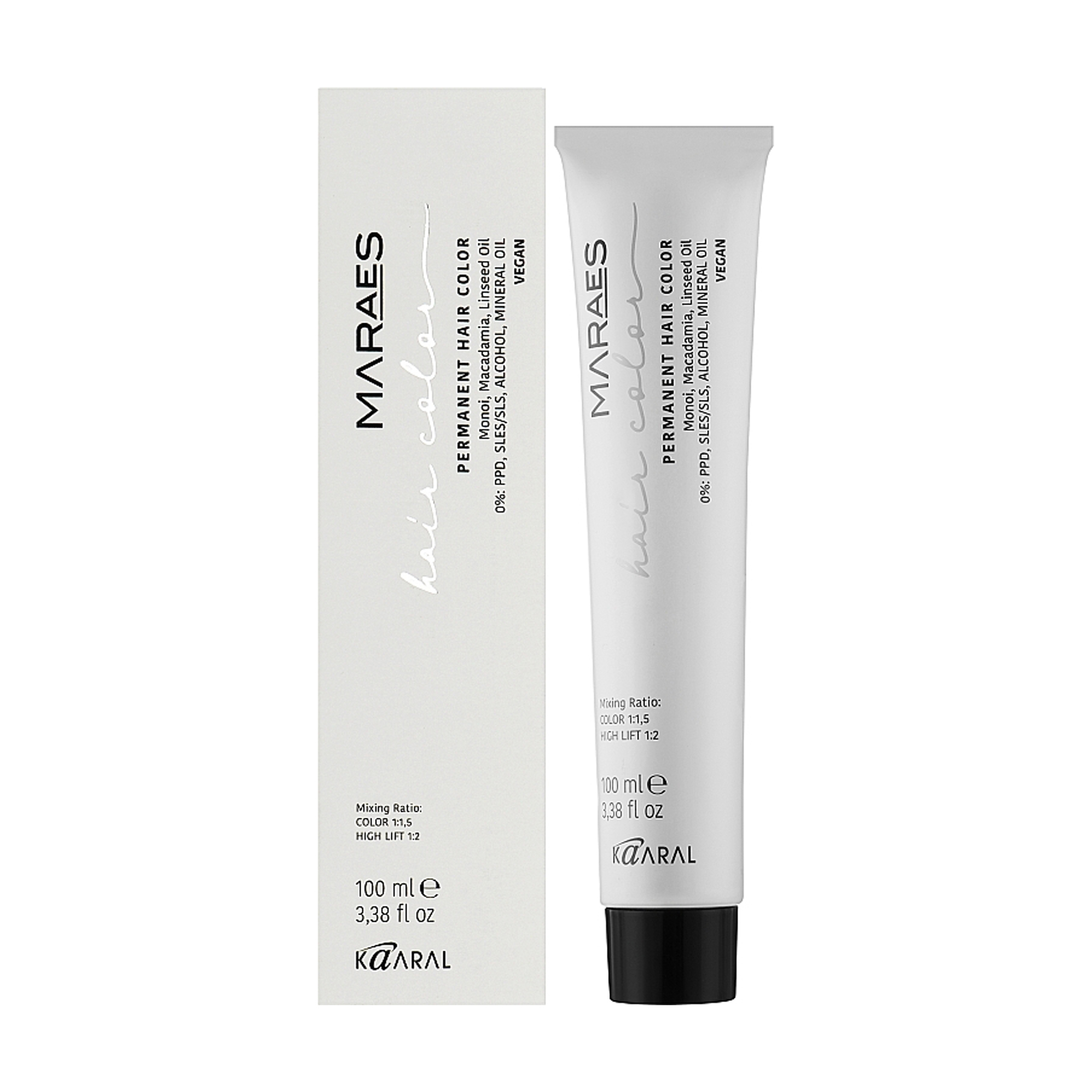

Перманентна фарба для волосся Kaaral Maraes Vegan Permanent Hair Color, 5.0 Світлий каштан, 100 мл