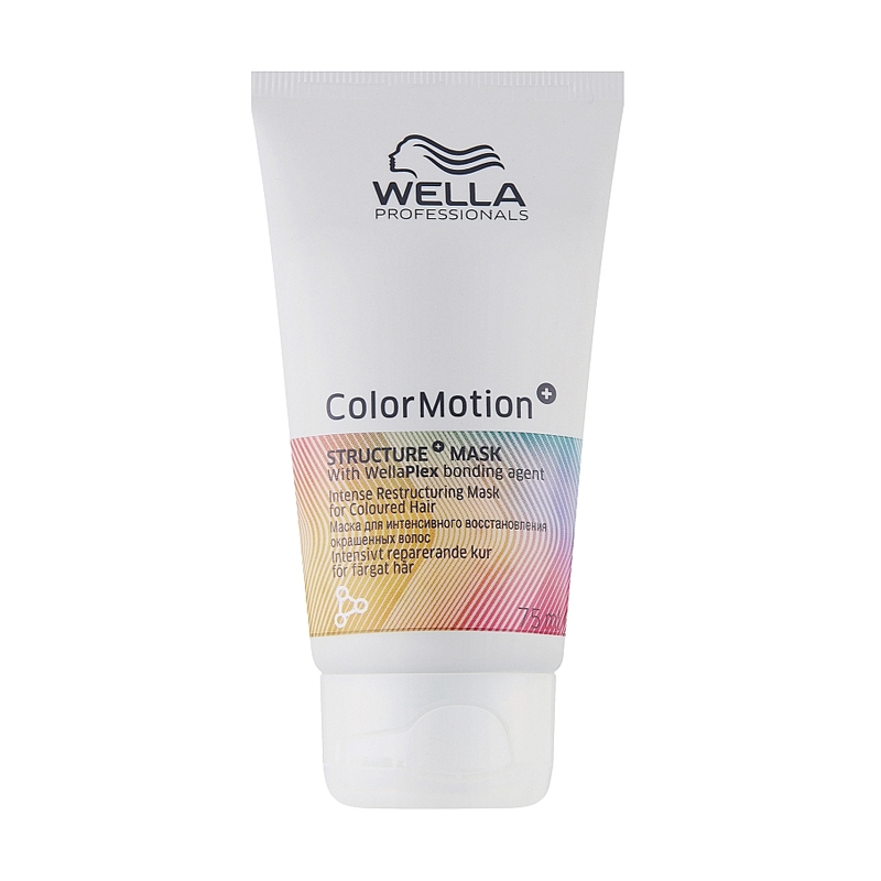 

Уцінка! Інтенсивно відновлювальна маска Wella Professionals Color Motion+ Structure Mask для фарбованого волосся, 75 мл