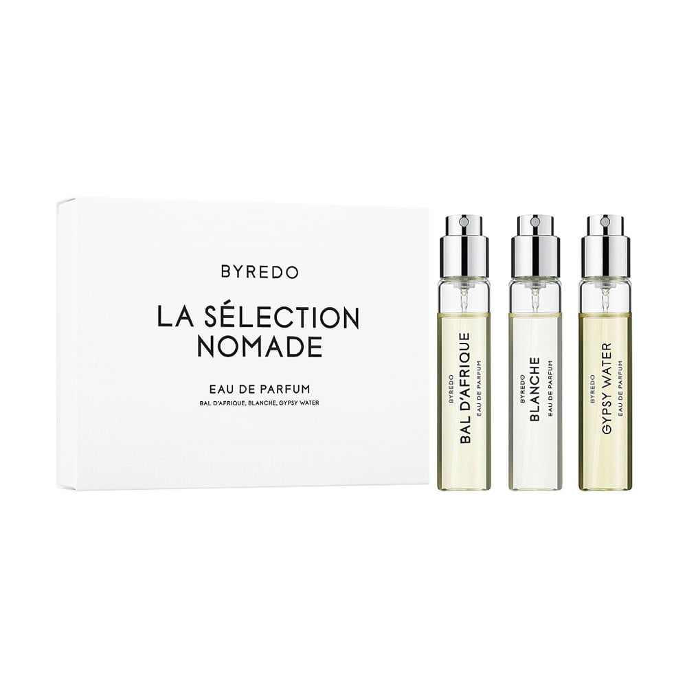 

Парфумований набір унісекс Byredo La Selection Nomade Mini Set (Bal d'Afrique, 12 мл + Blanche, 12 мл + Gypsy Water, 12 мл)