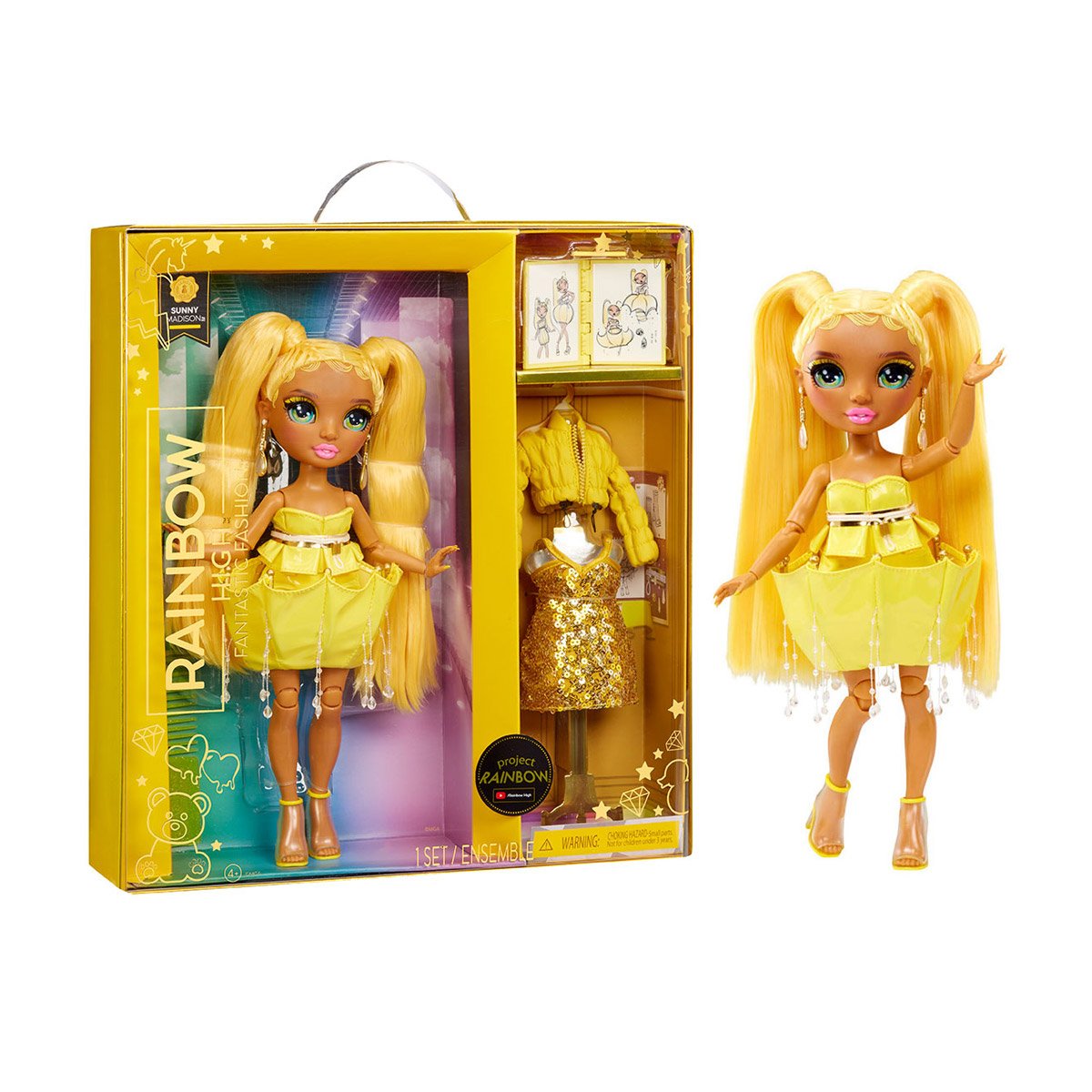 

Лялька Rainbow High серії Fantastic Fashion Санні, з аксесуарами, від 4 років (587347)
