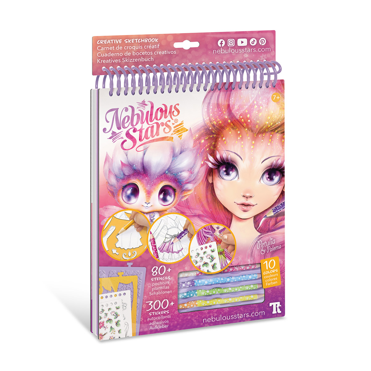 

Дитячий набір для творчості Nebulous Stars Скетчбук: Петулія, мотиви лісу, від 7 років (11103)