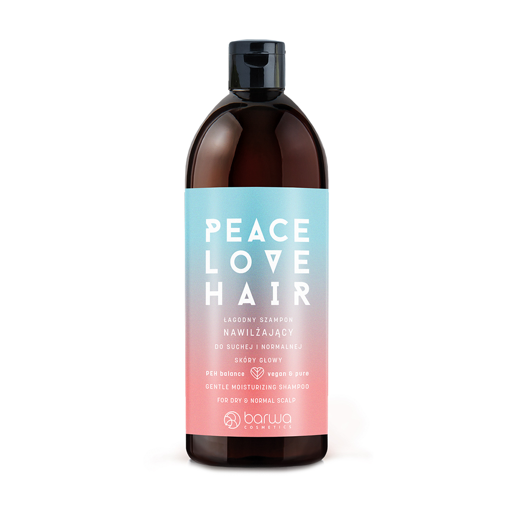 

Уцінка! М'який зволожувальний шампунь Barwa Cosmetics Peace Love Hair Moisturizing Shampoo для сухої та нормальної шкіри голови, 480 мл