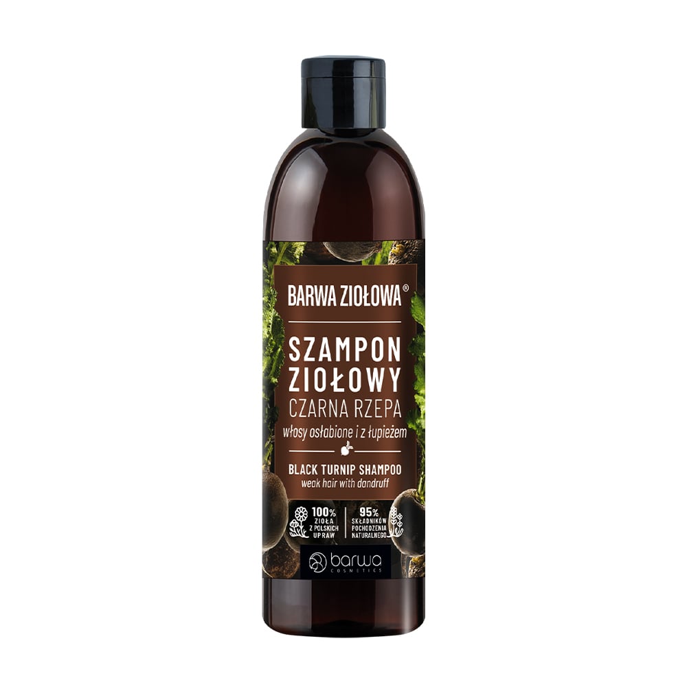 

Уцінка! Шампунь Barwa Cosmetics Barwa Herbal Black Turnip Shampoo для ослабленого волосся з лупою, з екстратком чорної ріпи, 250 мл