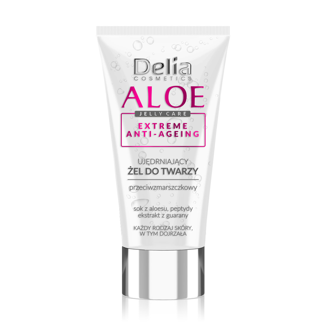 

Уцінка! Зміцнювальний гель для обличчя Delia Cosmetics Aloe Jelly Care Extreme Anti-Aging з алое, 50 мл