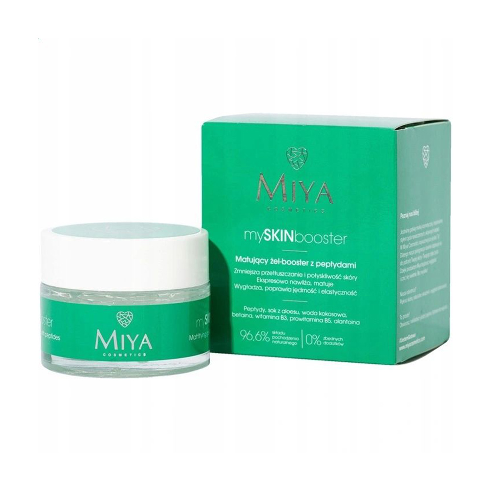 

Матувальний гель-бустер для обличчя Miya Cosmetics My Skin Booster з пептидами, 50 мл